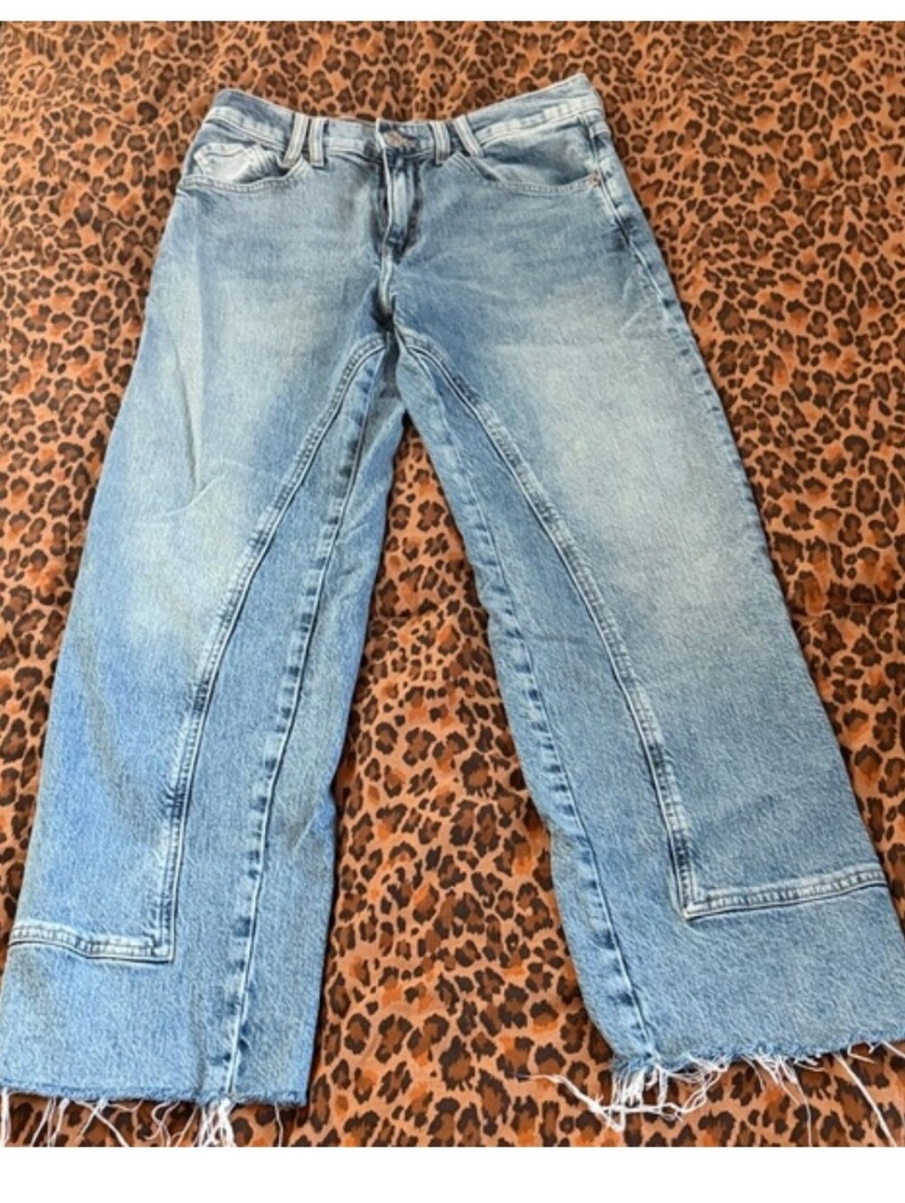 Free People Light Blue Flare Jeans